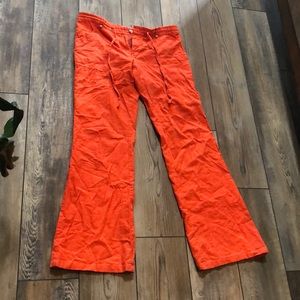 Beautiful orange linen pants